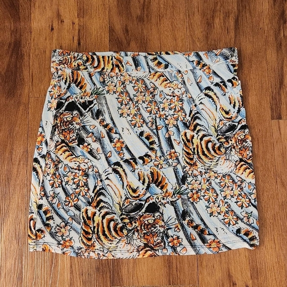 Ed Hardy Dresses & Skirts - NWT Ed Hardy Tiger Mesh Mini Skirt